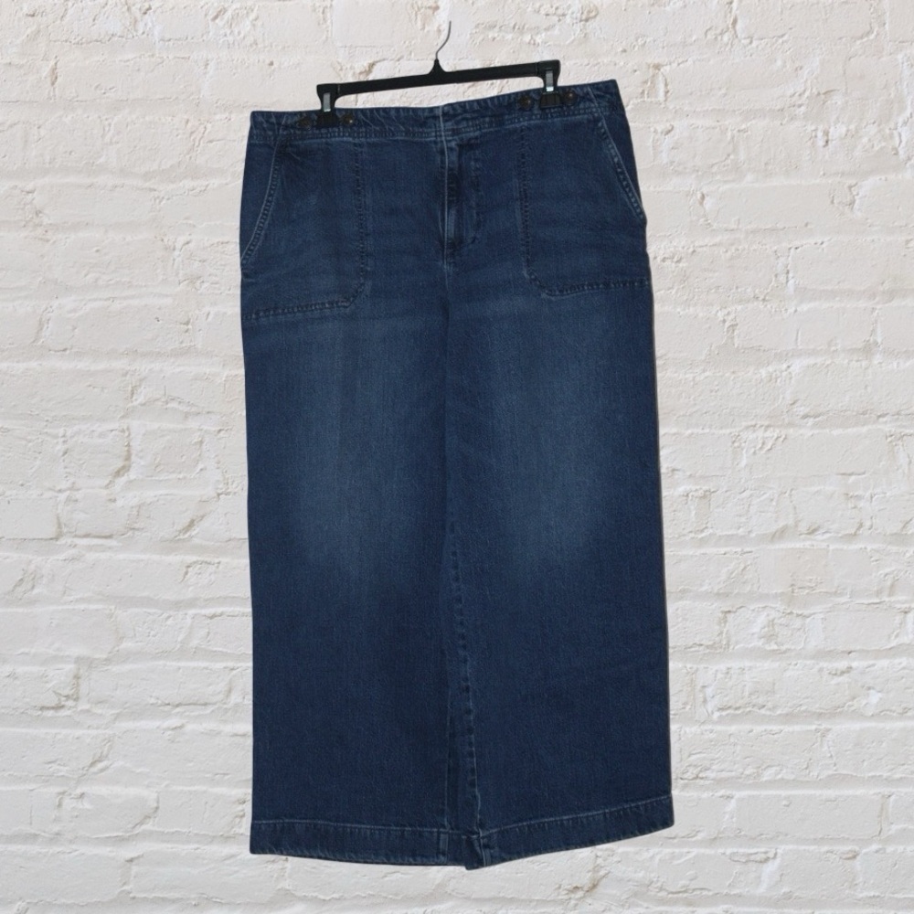 Talbots Wide Leg Crop Jean